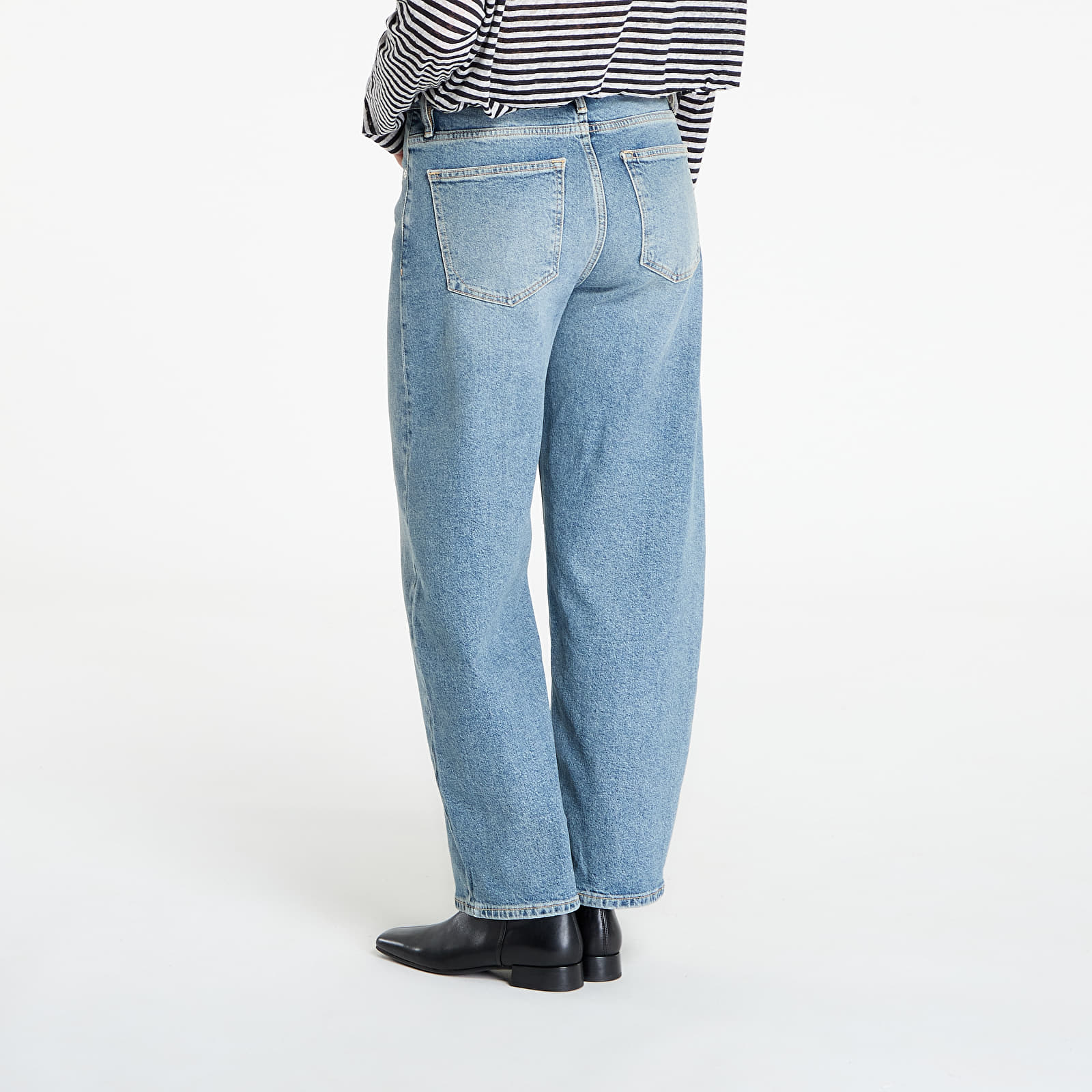 Jeans AllSaints Sadie Barrel Leg Denim Jeans Washed Indigo