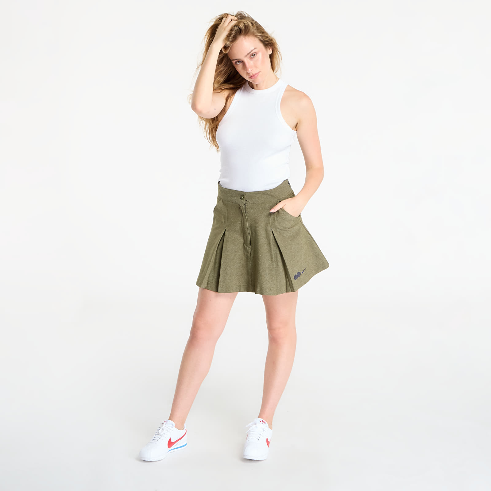 Damenröcke Nike Naomi Osaka Women's Skirt Medium Olive/ Blackened Blue