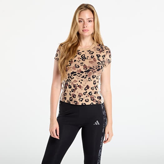 T-shirt adidas Animal Print 3-Stripes Tee Multicolor/ Warm Sand