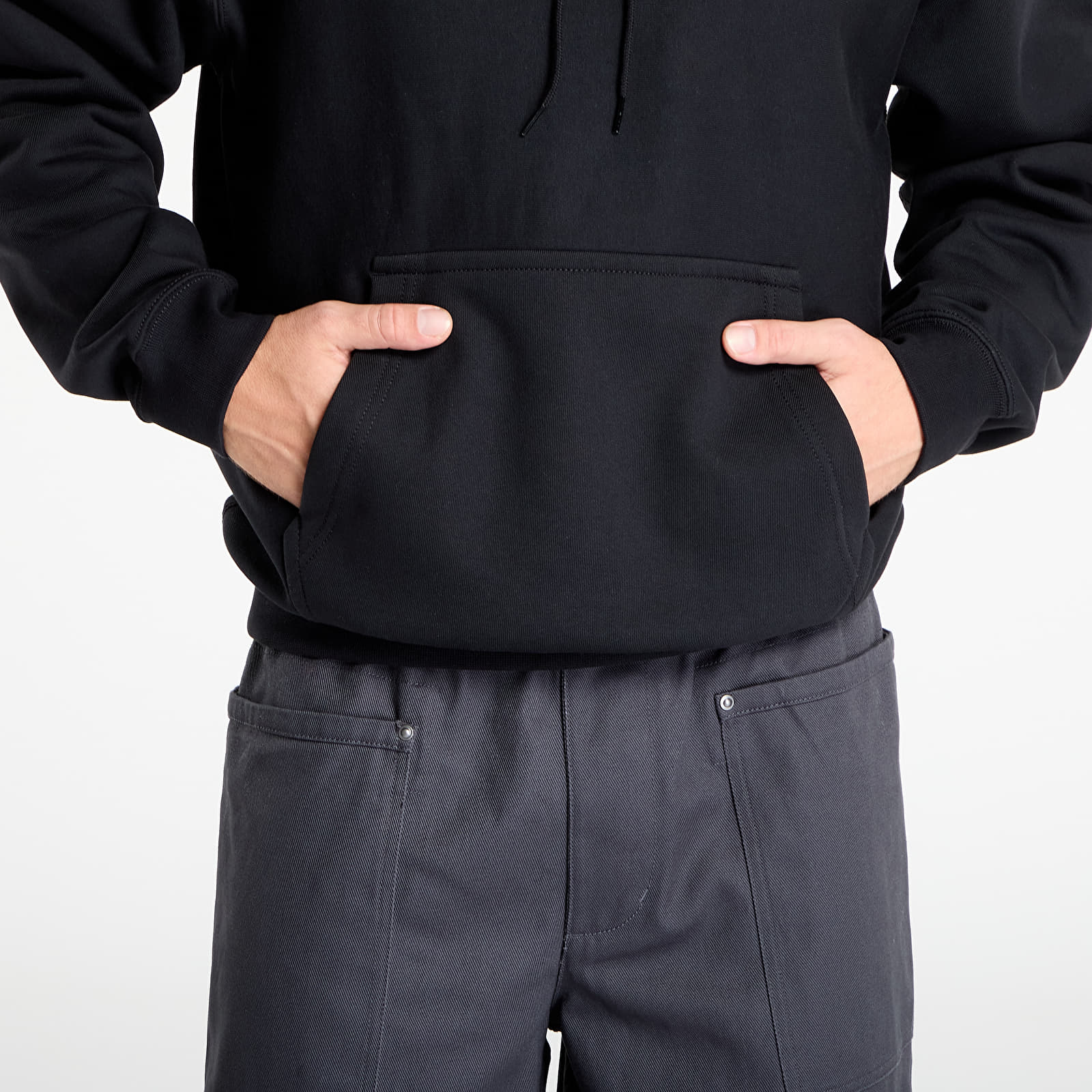 Men's sweatshirts Nike Solo Swoosh Men's Pullover Hoodie Black/ Black/ White