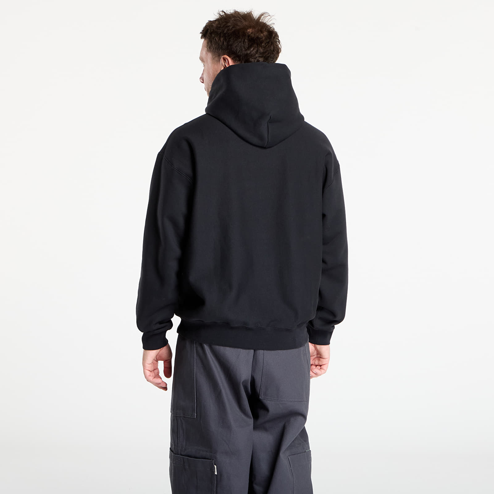 Men's sweatshirts Nike Solo Swoosh Men's Pullover Hoodie Black/ Black/ White