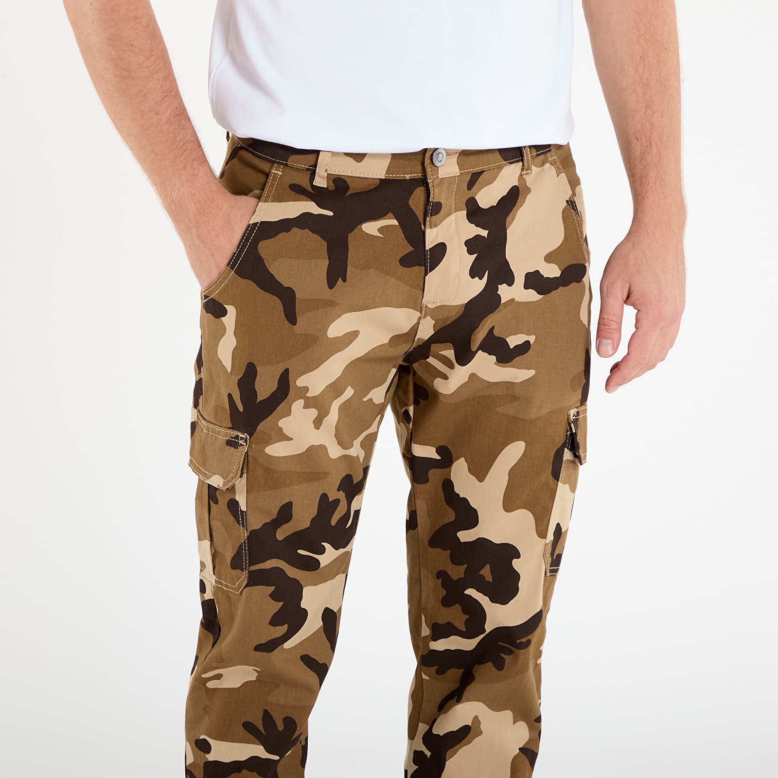 Cargo pants Urban Classics Camo Cargo Jogging Pants 2.0 Camo Beige