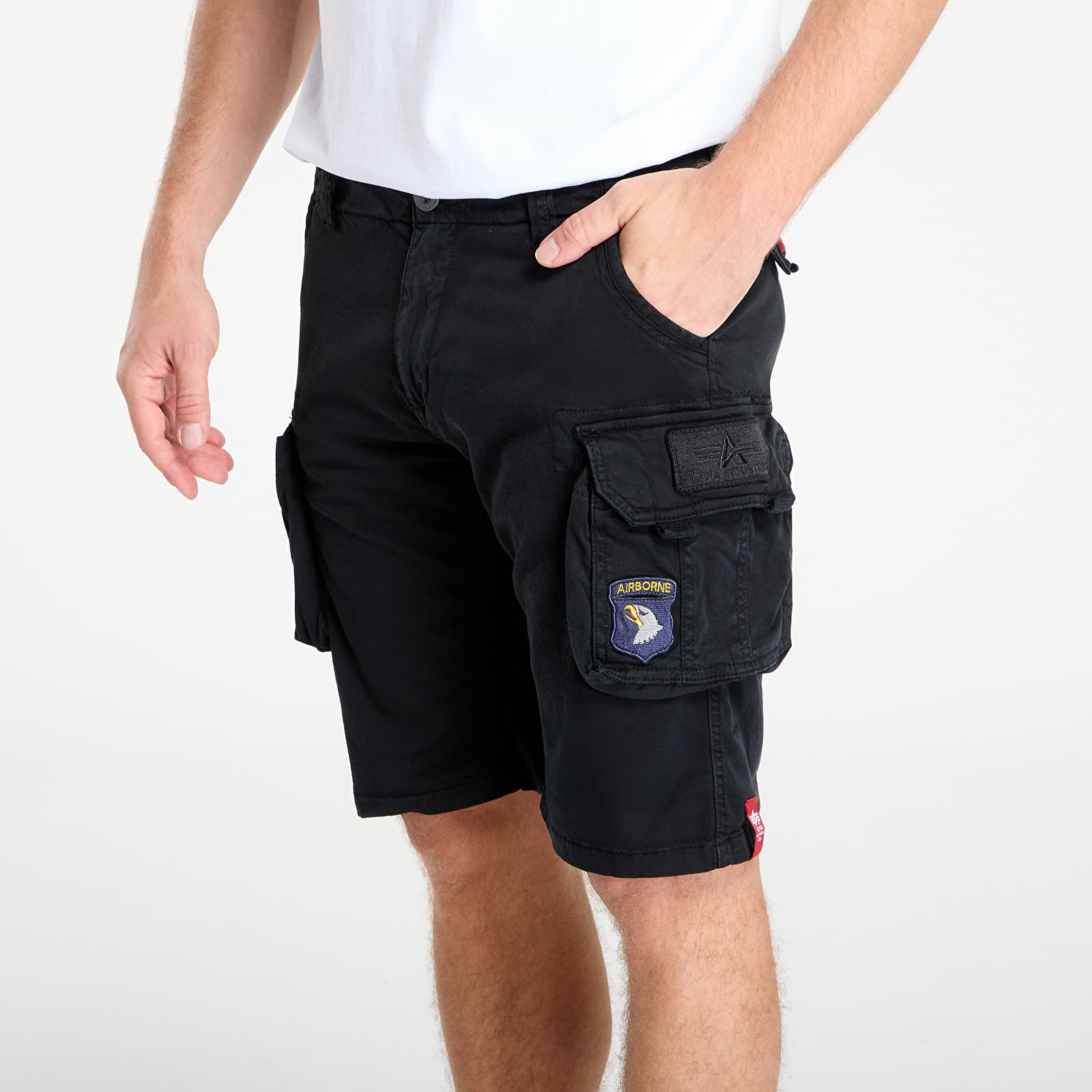 Shorts für Männer Alpha Industries Inc. Crew Short Patch Black