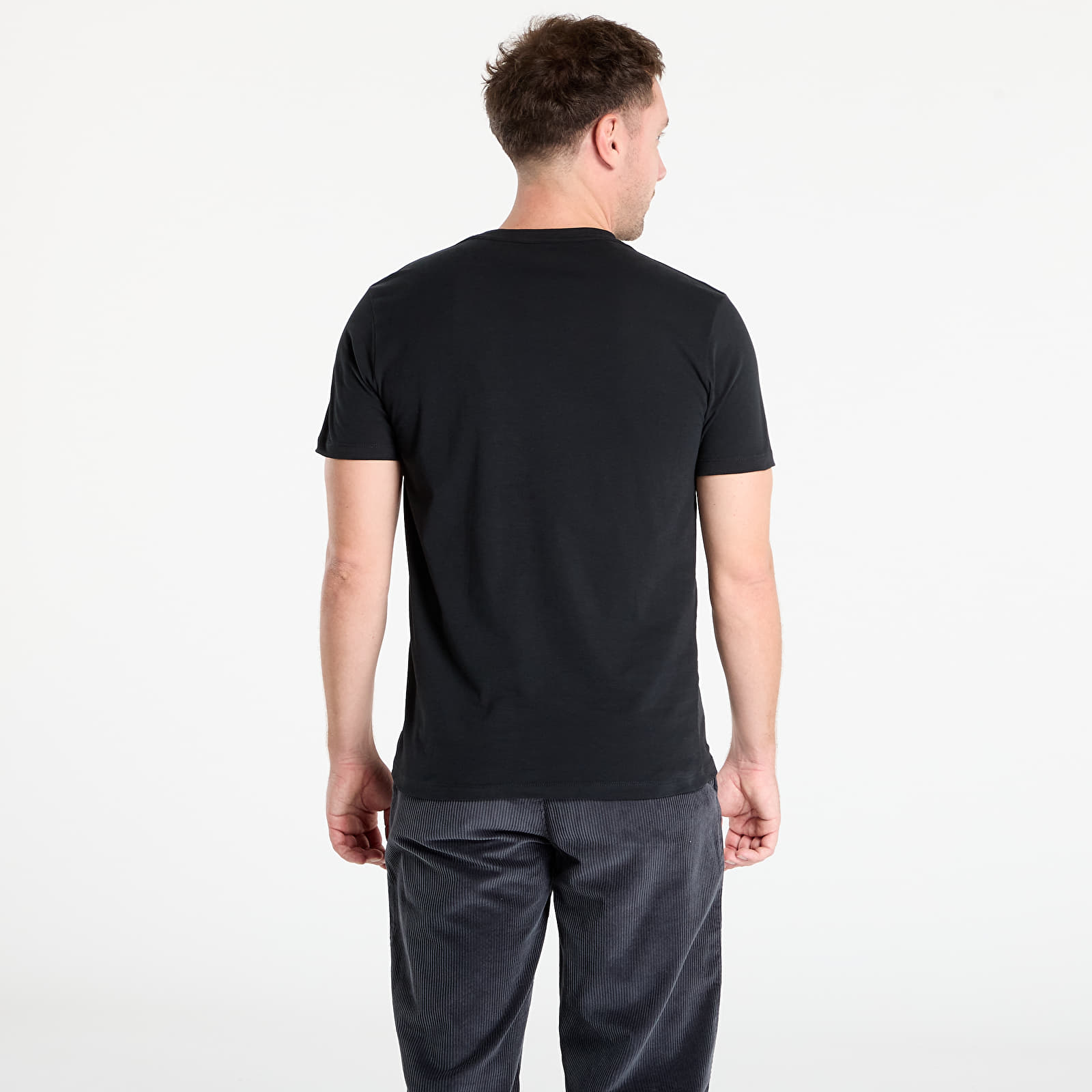 Tricouri  AllSaints Brace Brushed Cotton Crew Neck T-Shirt Jet Black