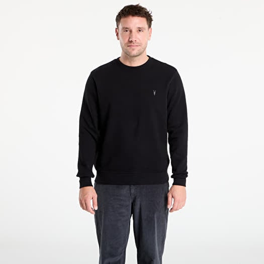 Sweatshirt AllSaints Raven Crew Neck Ramskull Sweatshirt Black