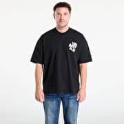 AllSaints Orlando Logo Print Oversized T-Shirt Jet Black