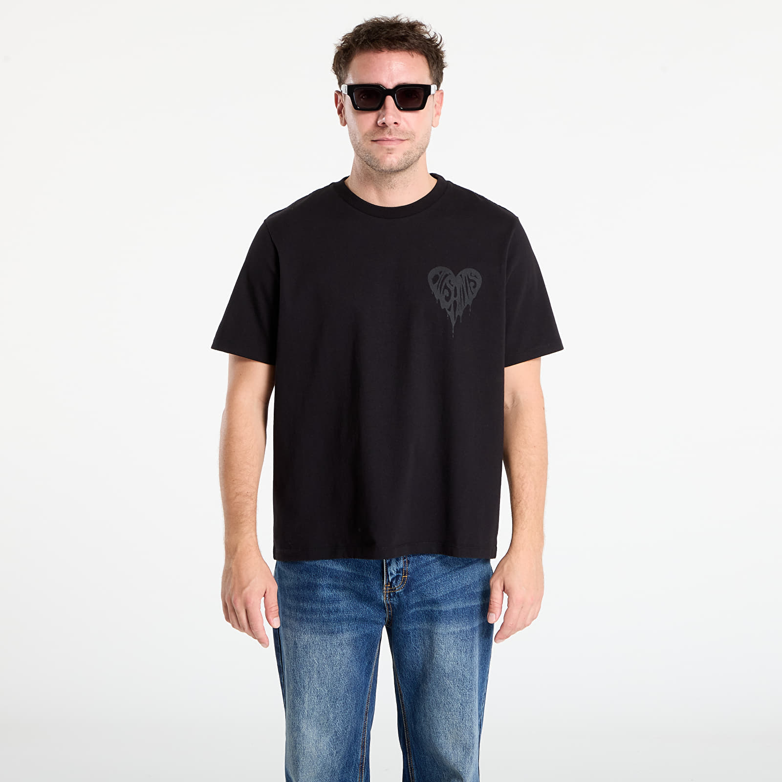 Trička AllSaints Poster Graphic Boyfriend T-Shirt Black