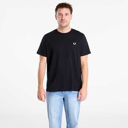 FRED PERRY Crew Neck T-Shirt Black