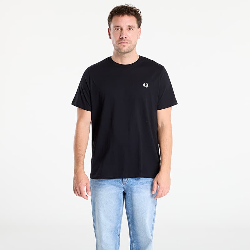 FRED PERRY Crew Neck T-Shirt Black