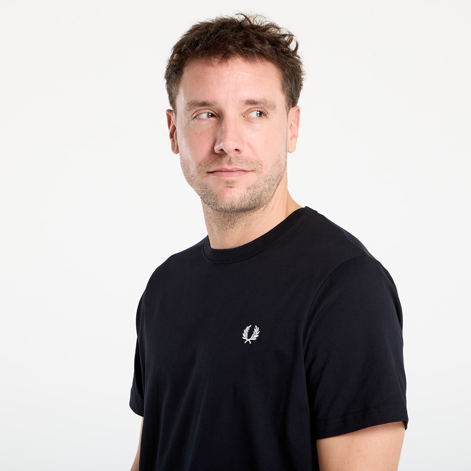 T-Shirts Männer FRED PERRY Crew Neck T-Shirt Black