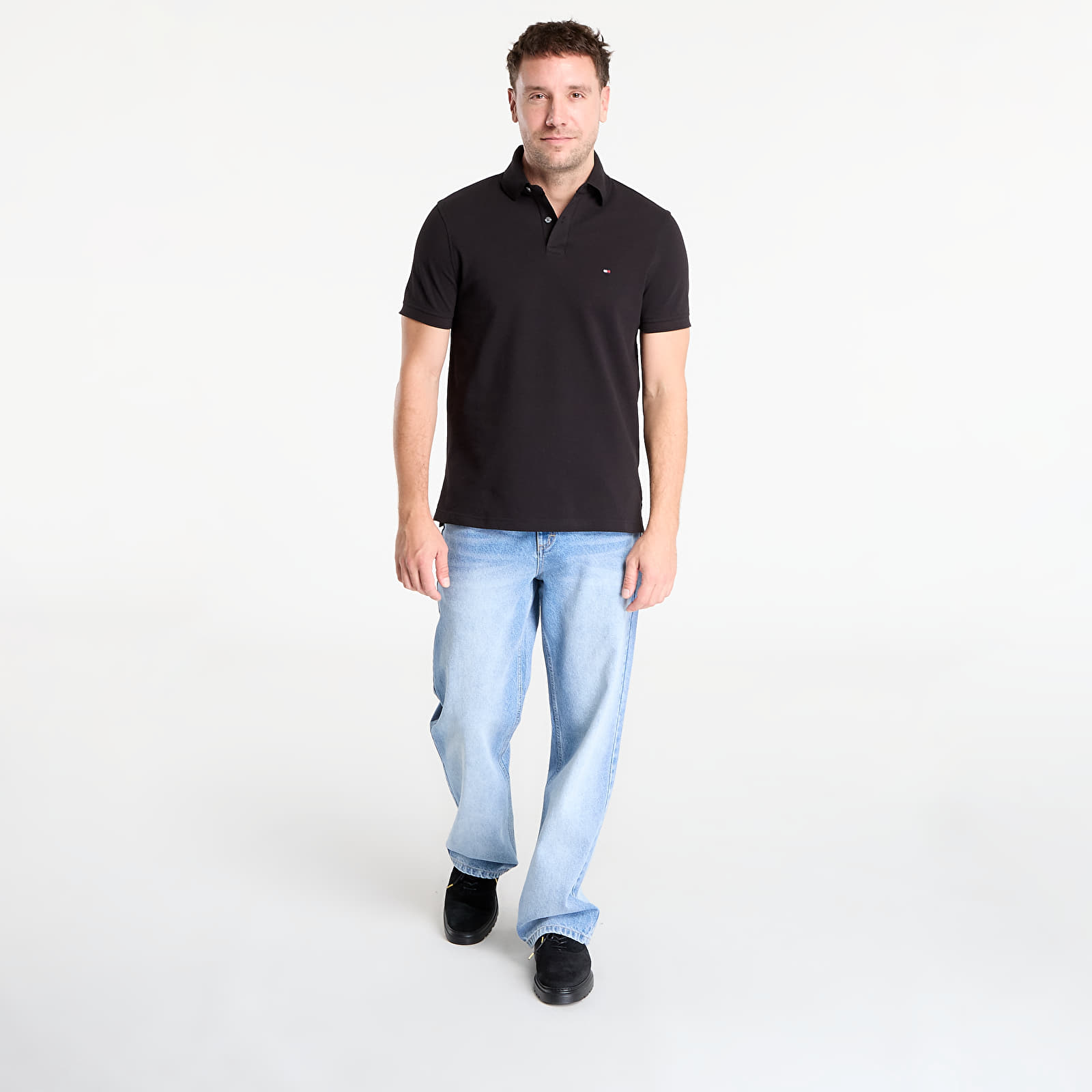 T-shirts Tommy Hilfiger 1985 Regular Polo Black