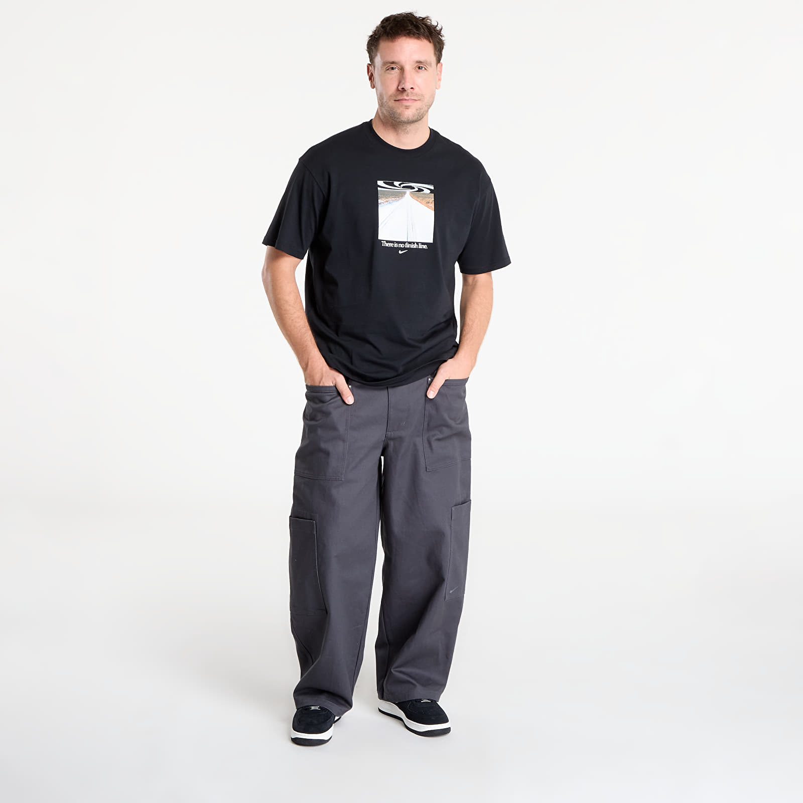 Men's trousers Nike Life Men's Utility Pants Anthracite/ Anthracite