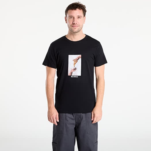 T-shirt Urban Classics God Given Pizza Tee Black
