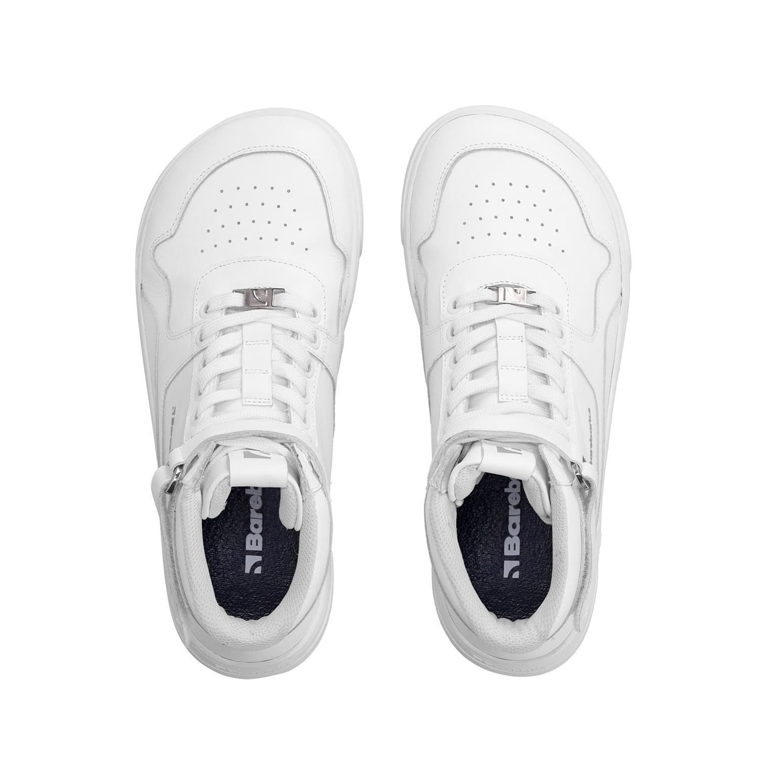 Sneakers og sko til mænd Barebarics Zing High Top All White Leather