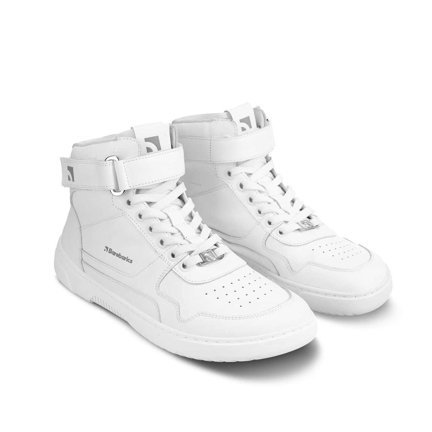 Sneakers og sko til mænd Barebarics Zing High Top All White Leather