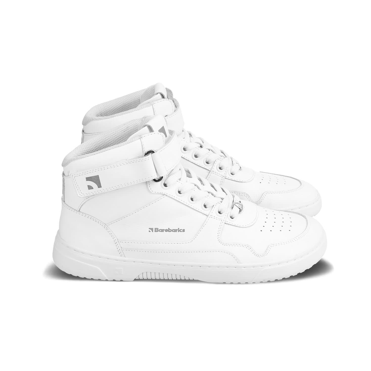 Sneakers og sko til mænd Barebarics Zing High Top All White Leather