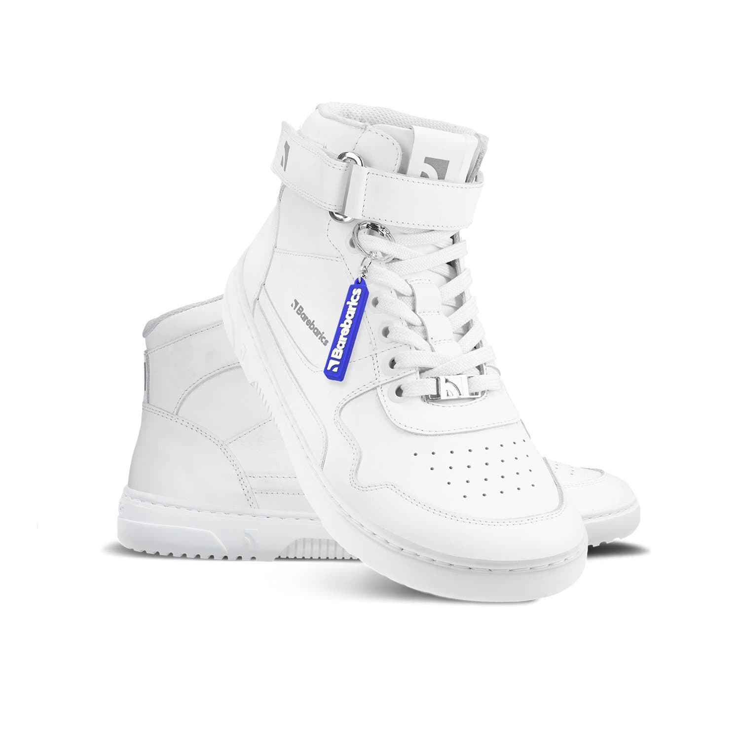 Sneakers og sko til mænd Barebarics Zing High Top All White Leather