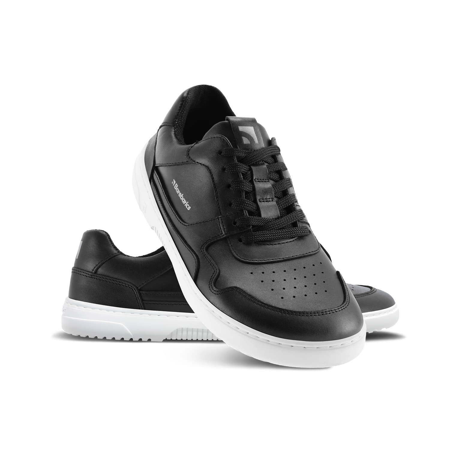 Men's sneakers and shoes Barebarics Zing Black & White Leather