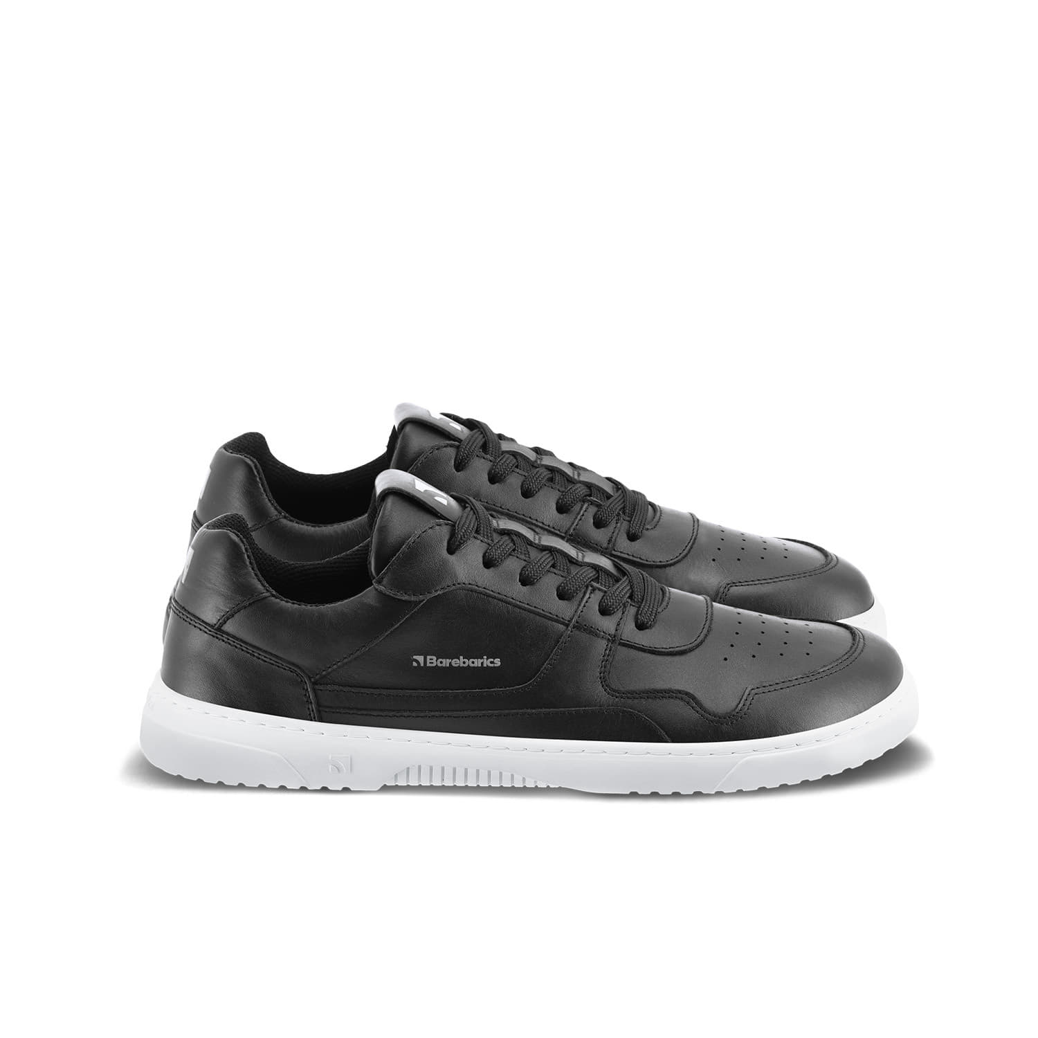 Men's sneakers and shoes Barebarics Zing Black & White Leather