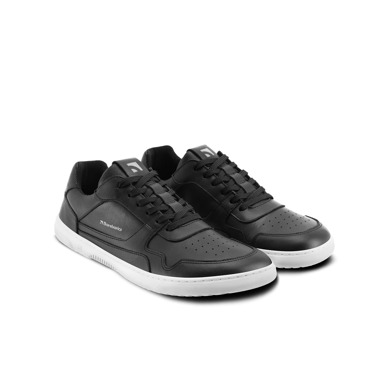 Men's sneakers and shoes Barebarics Zing Black & White Leather