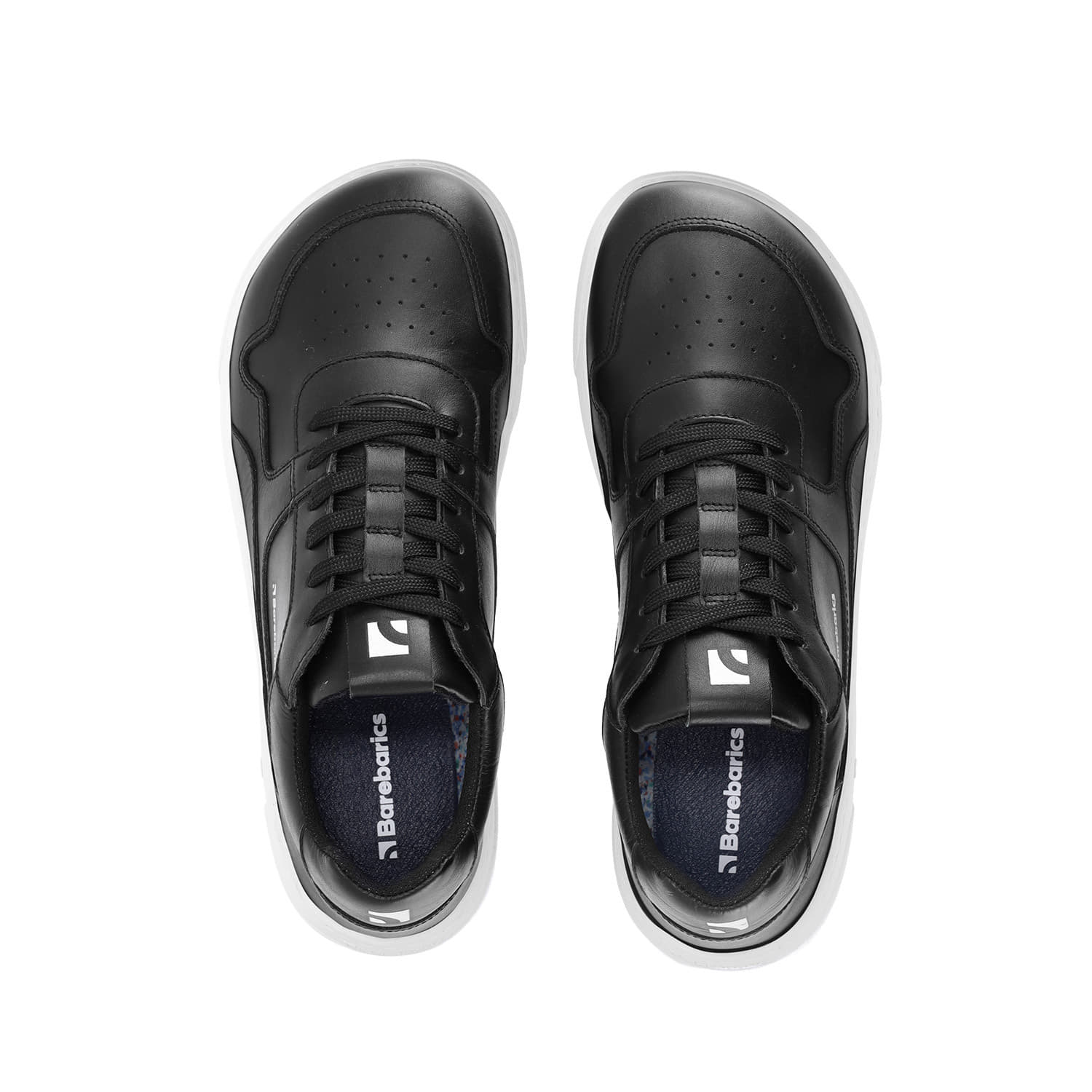 Men's sneakers and shoes Barebarics Zing Black & White Leather