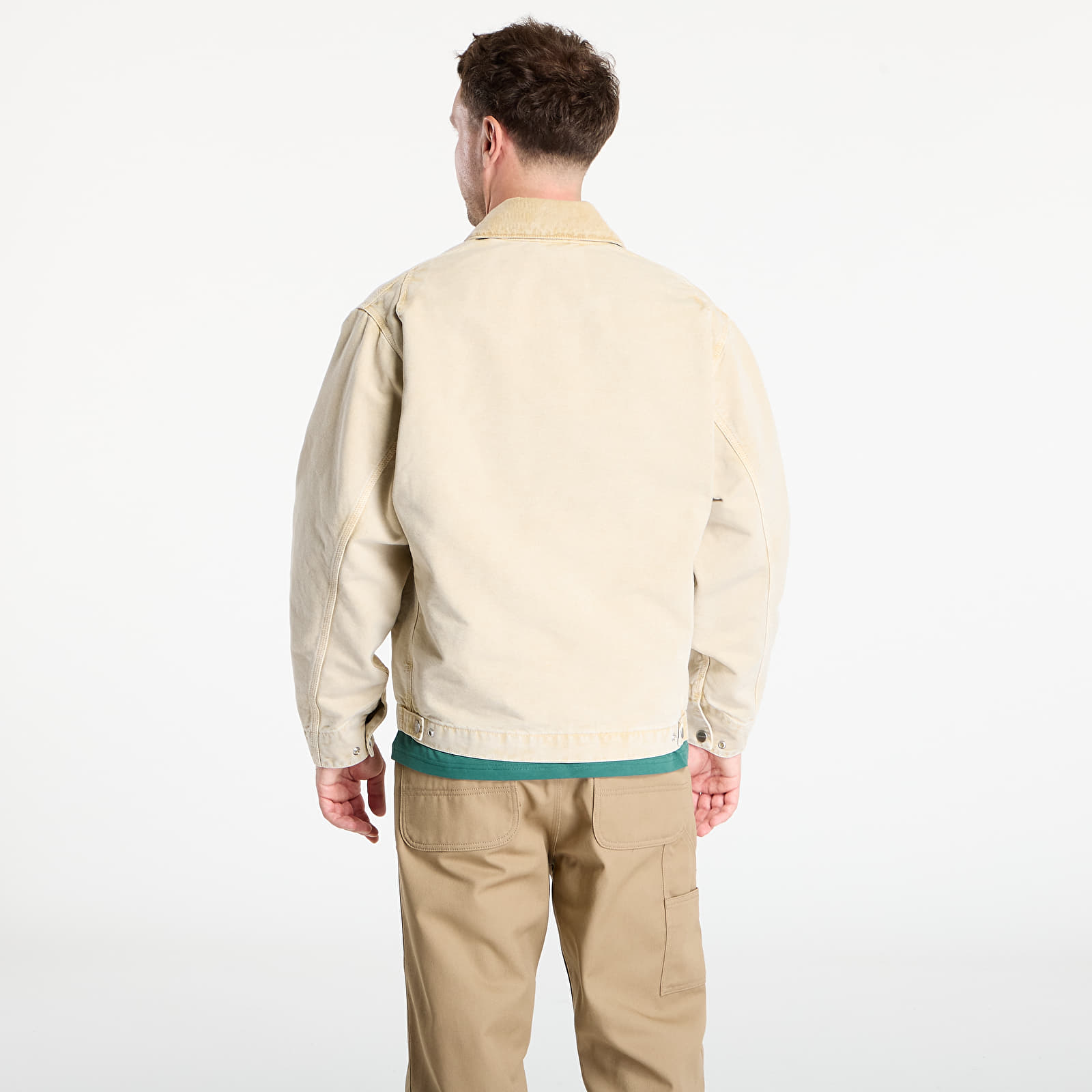 Мъжки якета Carhartt WIP OG Detroit Jacket UNISEX Dusty H Brown Chalk Wash
