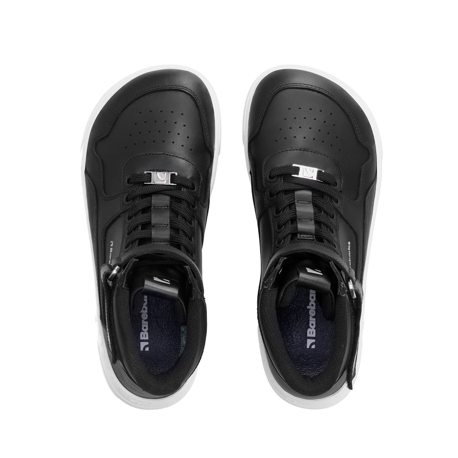 Men's sneakers and shoes Barebarics Zing High Top Black & White Leather