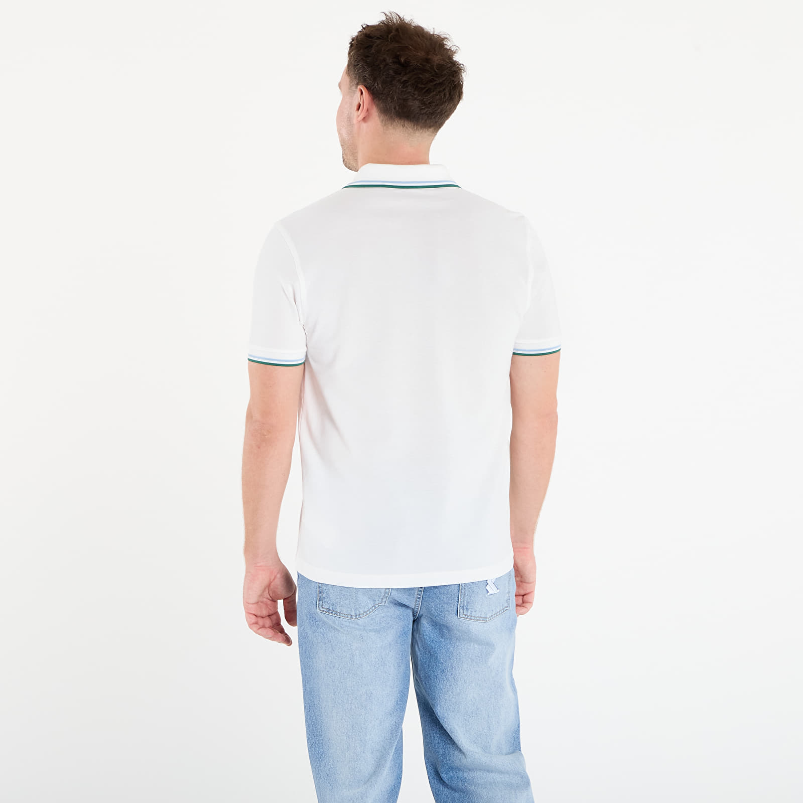 Мъжки тениски FRED PERRY Twin Tipped Fred Perry Shirt Swhit/ Trbl/ Sprgr