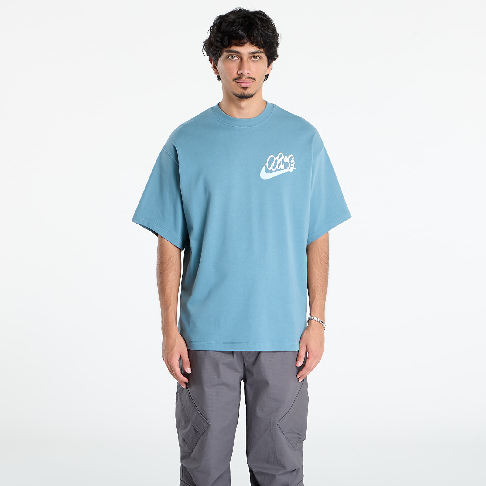 T-Shirts Männer Nike Solo Swoosh Men's T-Shirt Smokey Blue