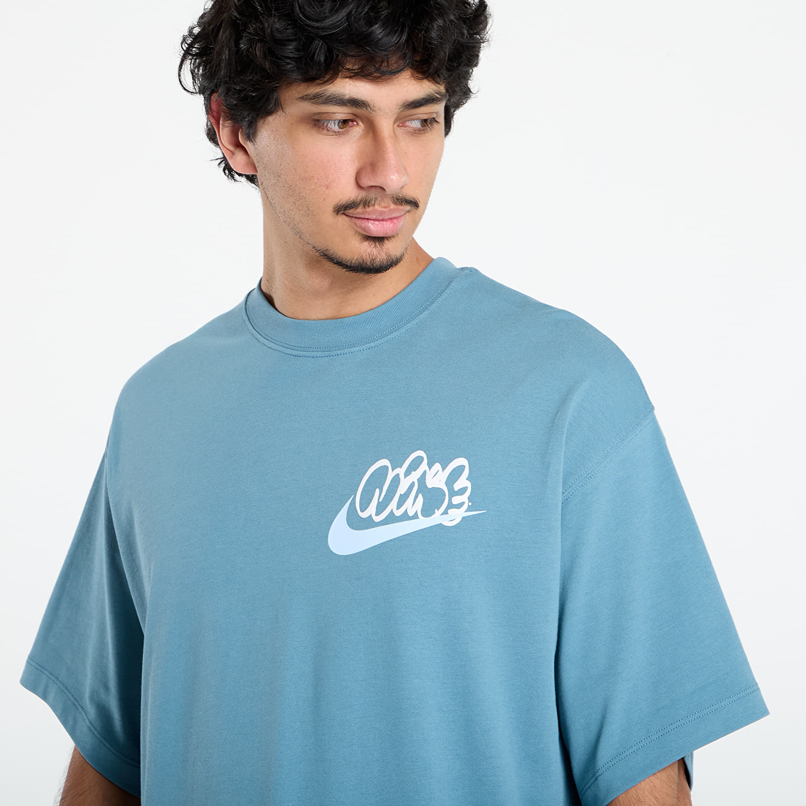 T-Shirts Männer Nike Solo Swoosh Men's T-Shirt Smokey Blue