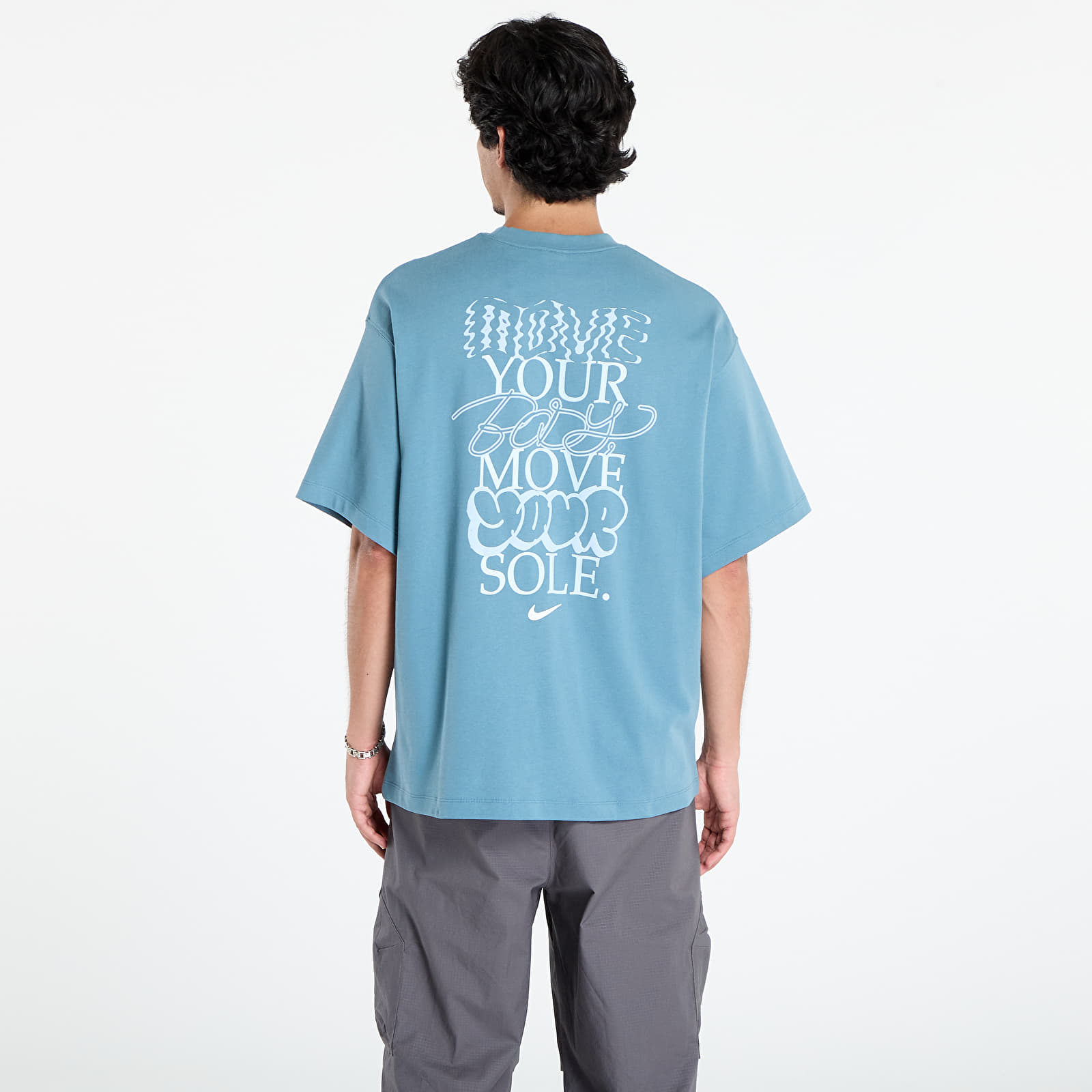 T-Shirts Männer Nike Solo Swoosh Men's T-Shirt Smokey Blue