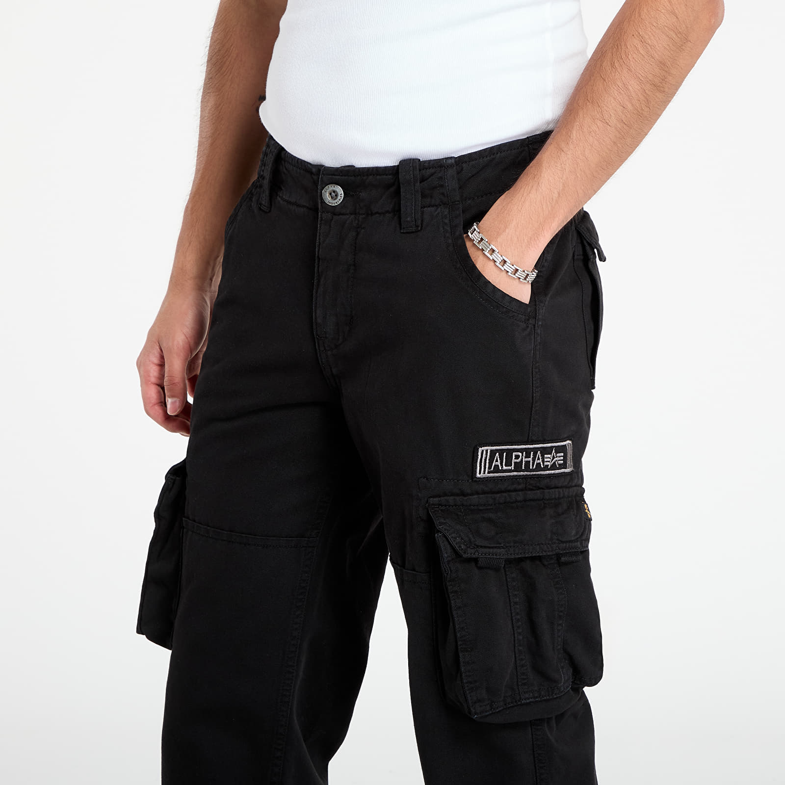 Moške hlače Alpha Industries Jet Pant Black