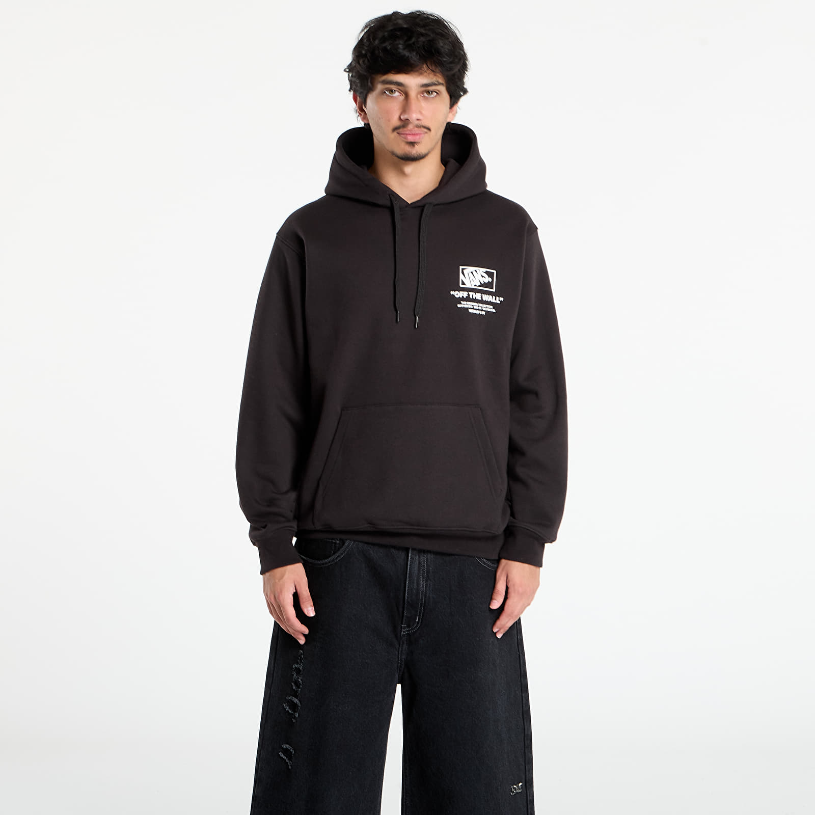 Herren-Sweatshirts Vans Stockpile Pullover Black/ White