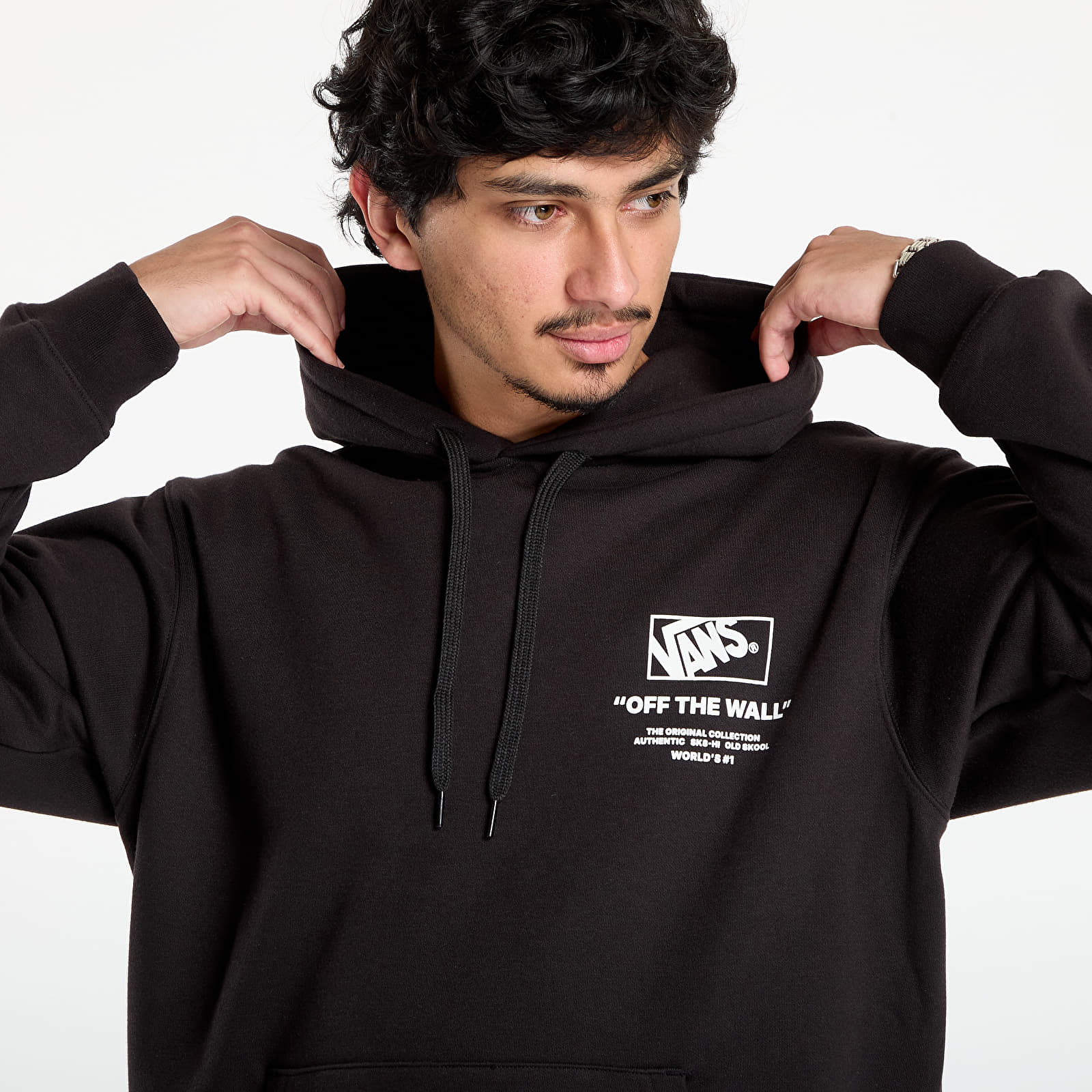 Herren-Sweatshirts Vans Stockpile Pullover Black/ White