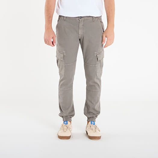 Urban Classics Washed Cargo Twill Jogging Pants Grey