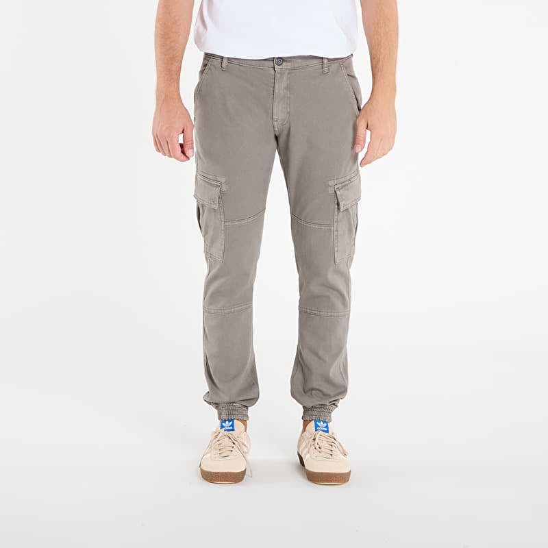 Urban Classics Washed Cargo Twill Jogging Pants Grey