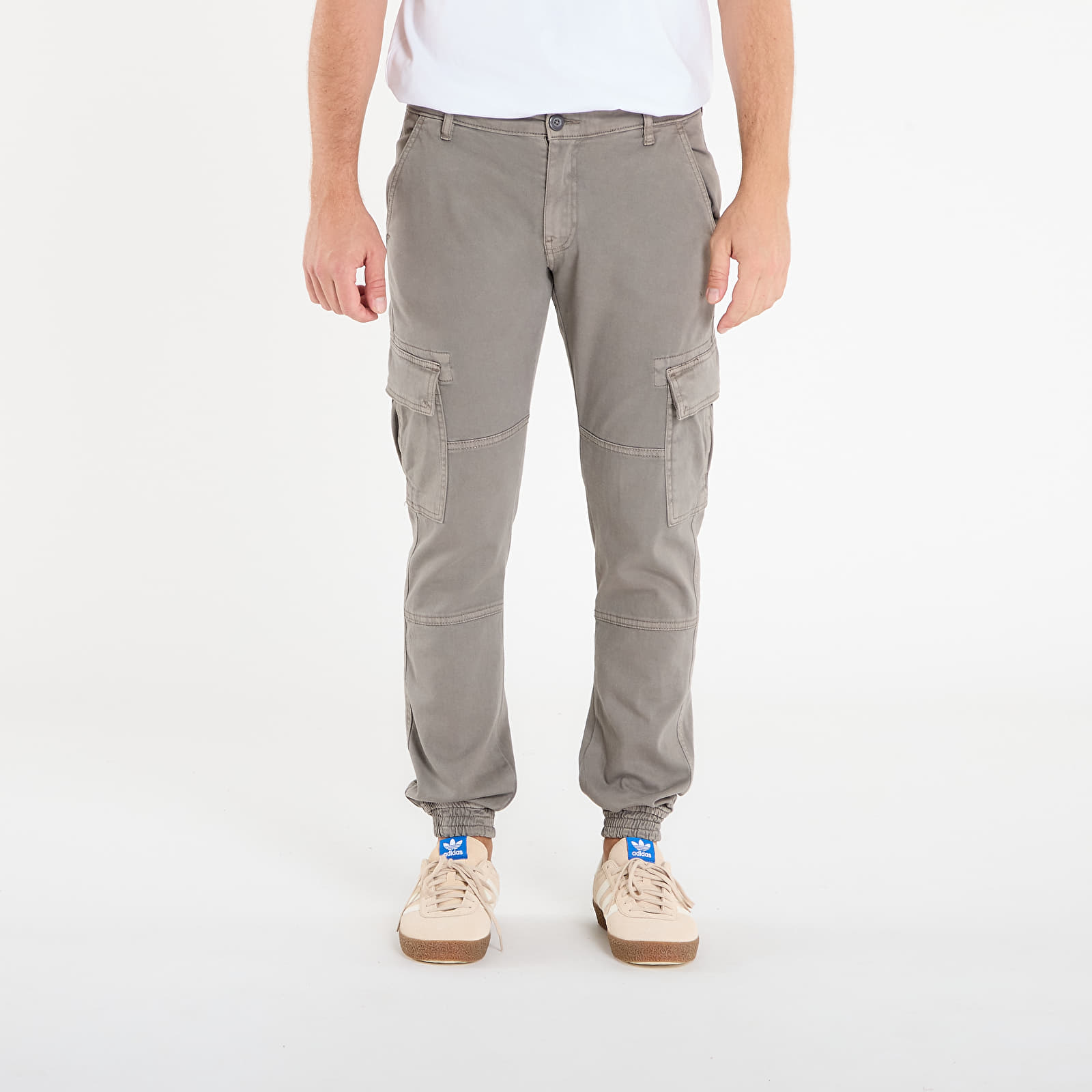 Cargo pants Urban Classics Washed Cargo Twill Jogging Pants Grey