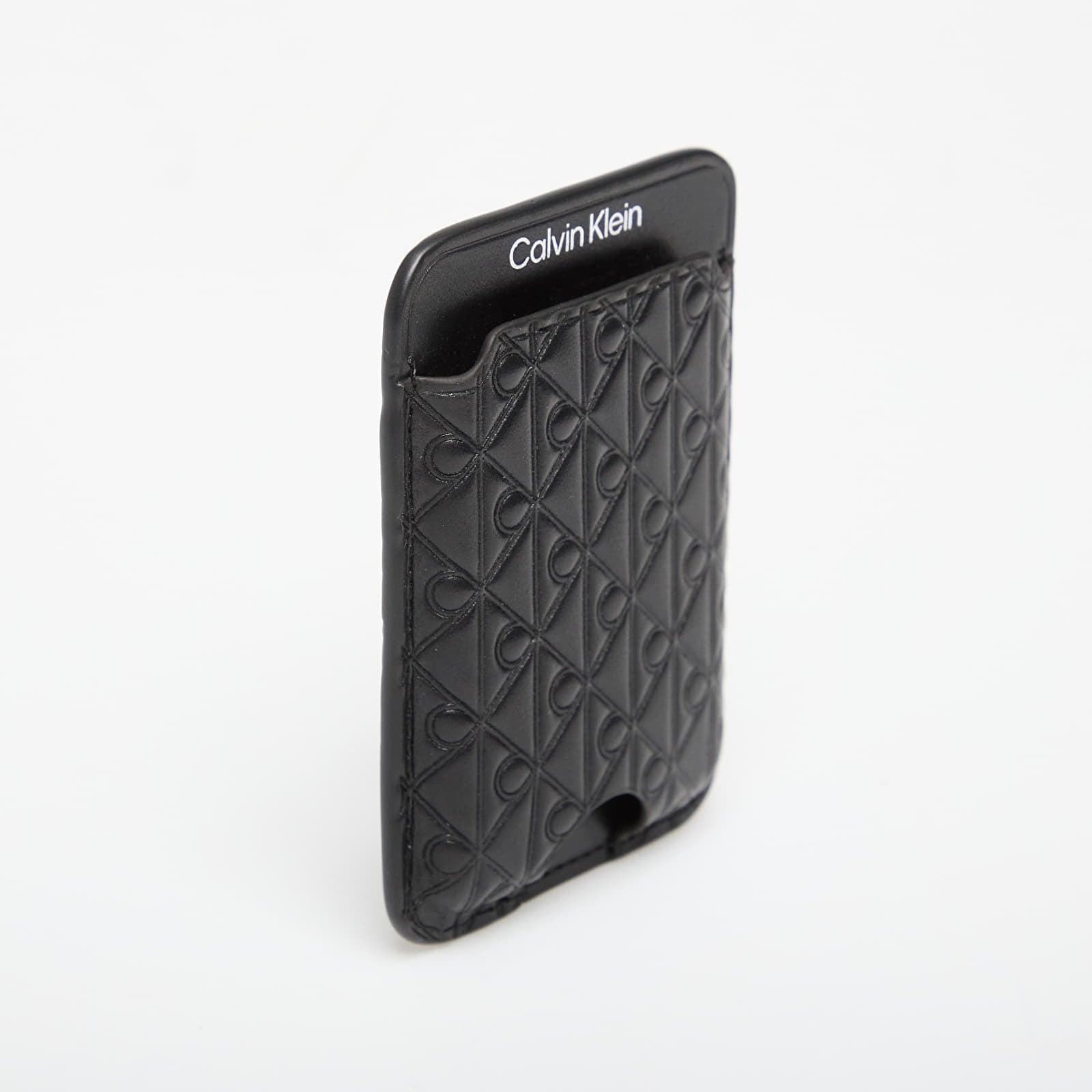 Πορτοφόλι Calvin Klein Aop Leather Magnetic Card Case Black Universal