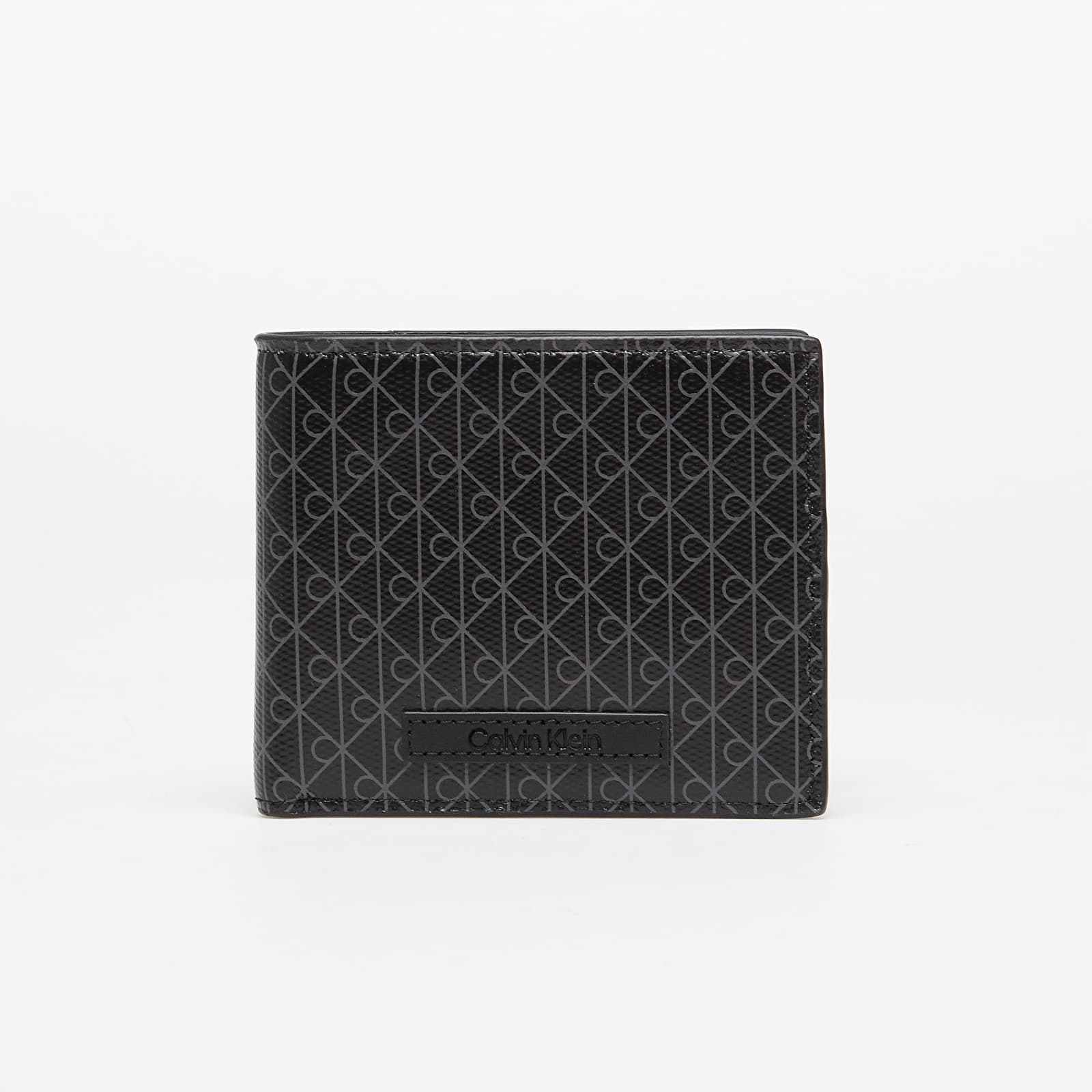 Geldbörsen für Männer Calvin Klein Emblem Aop Coated Ew Billfold Wallet Black