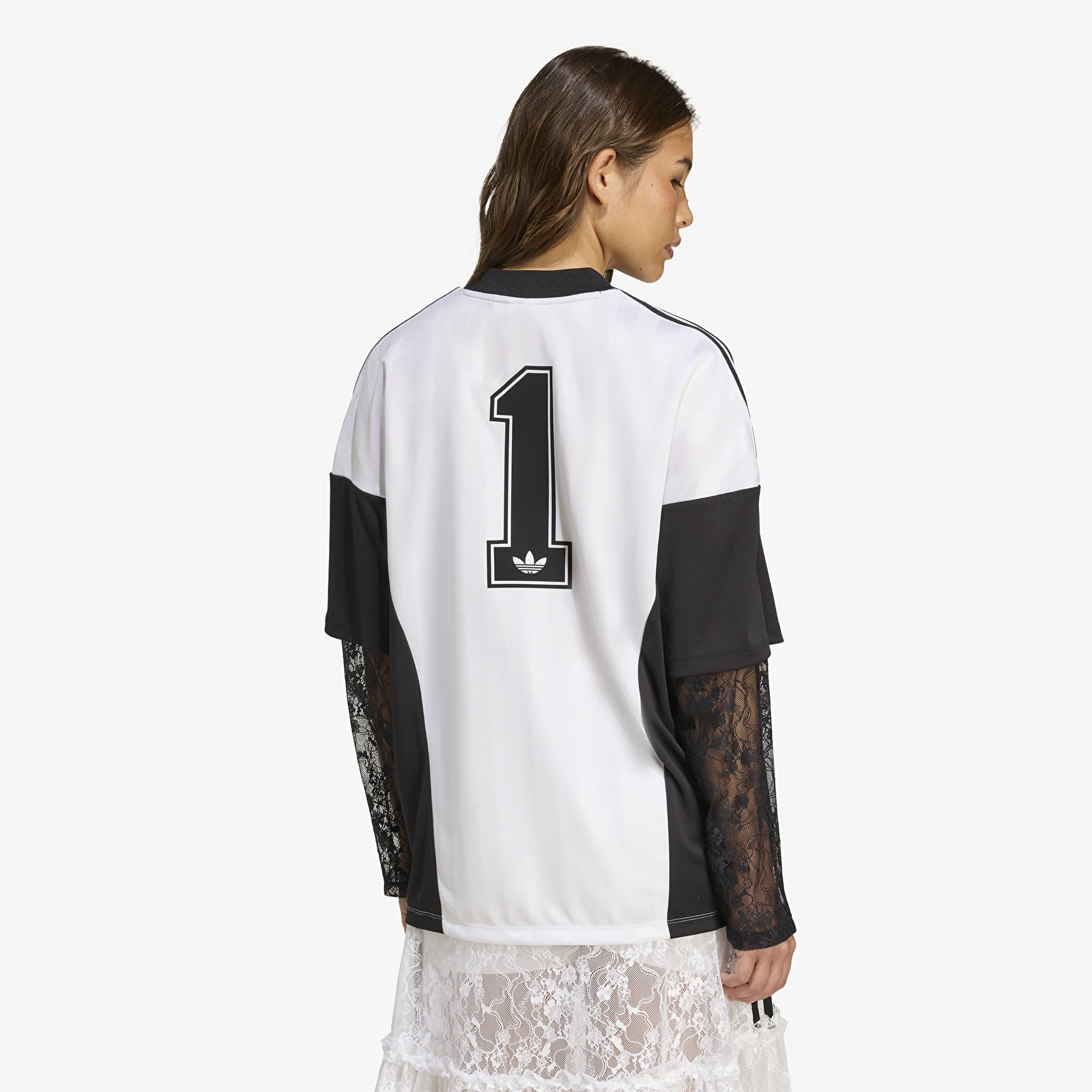 Ženski dresi adidas Originals Longsleeve Lace Jersey White/ Black