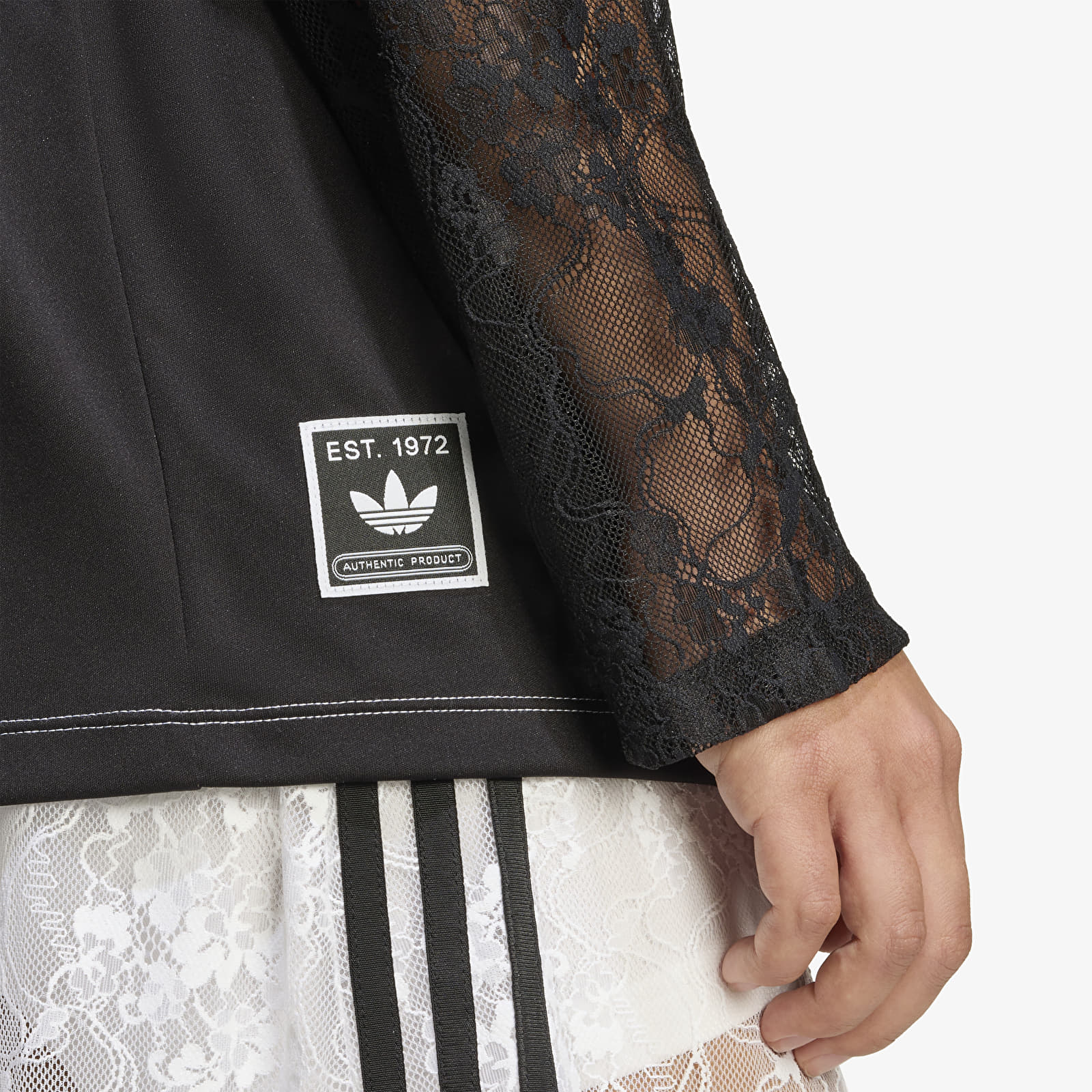Ženski dresi adidas Originals Longsleeve Lace Jersey White/ Black