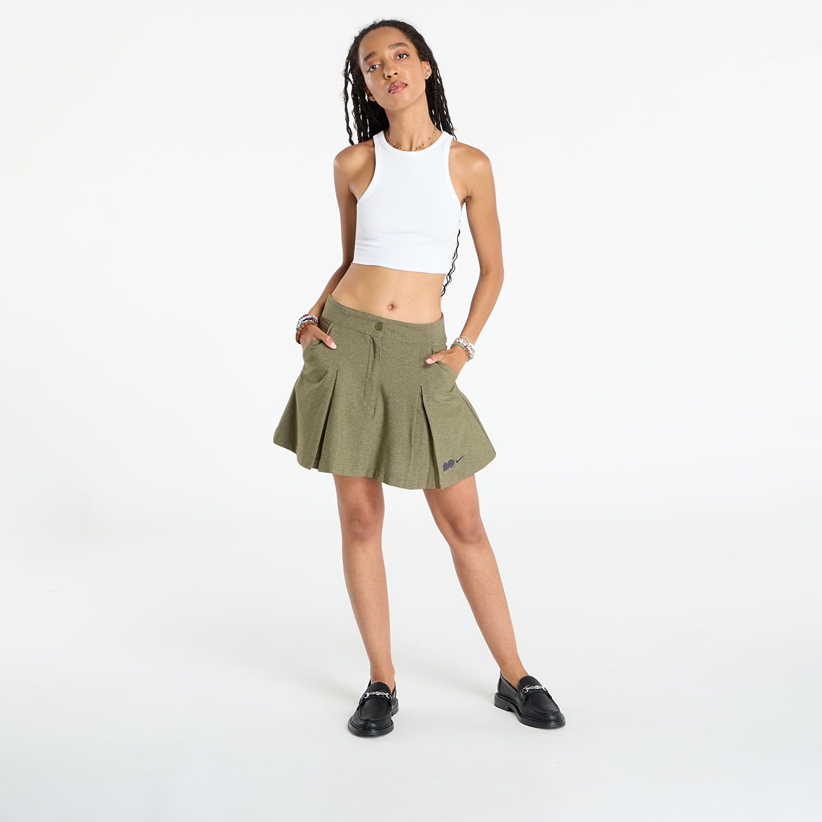 Damenröcke Nike Naomi Osaka Women's Skirt Medium Olive/ Blackened Blue
