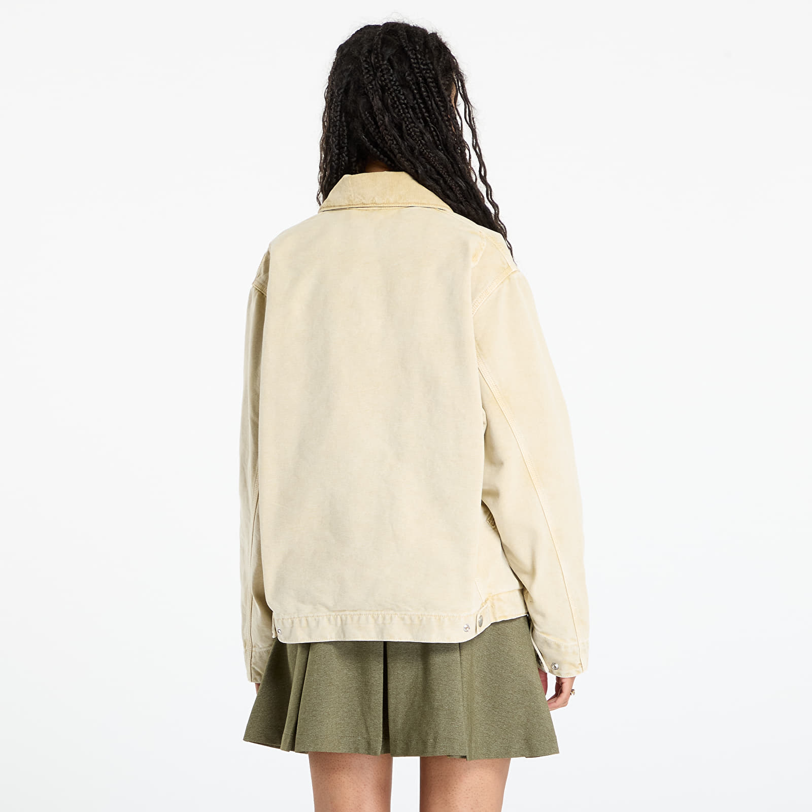 Мъжки якета Carhartt WIP OG Detroit Jacket UNISEX Dusty H Brown Chalk Wash