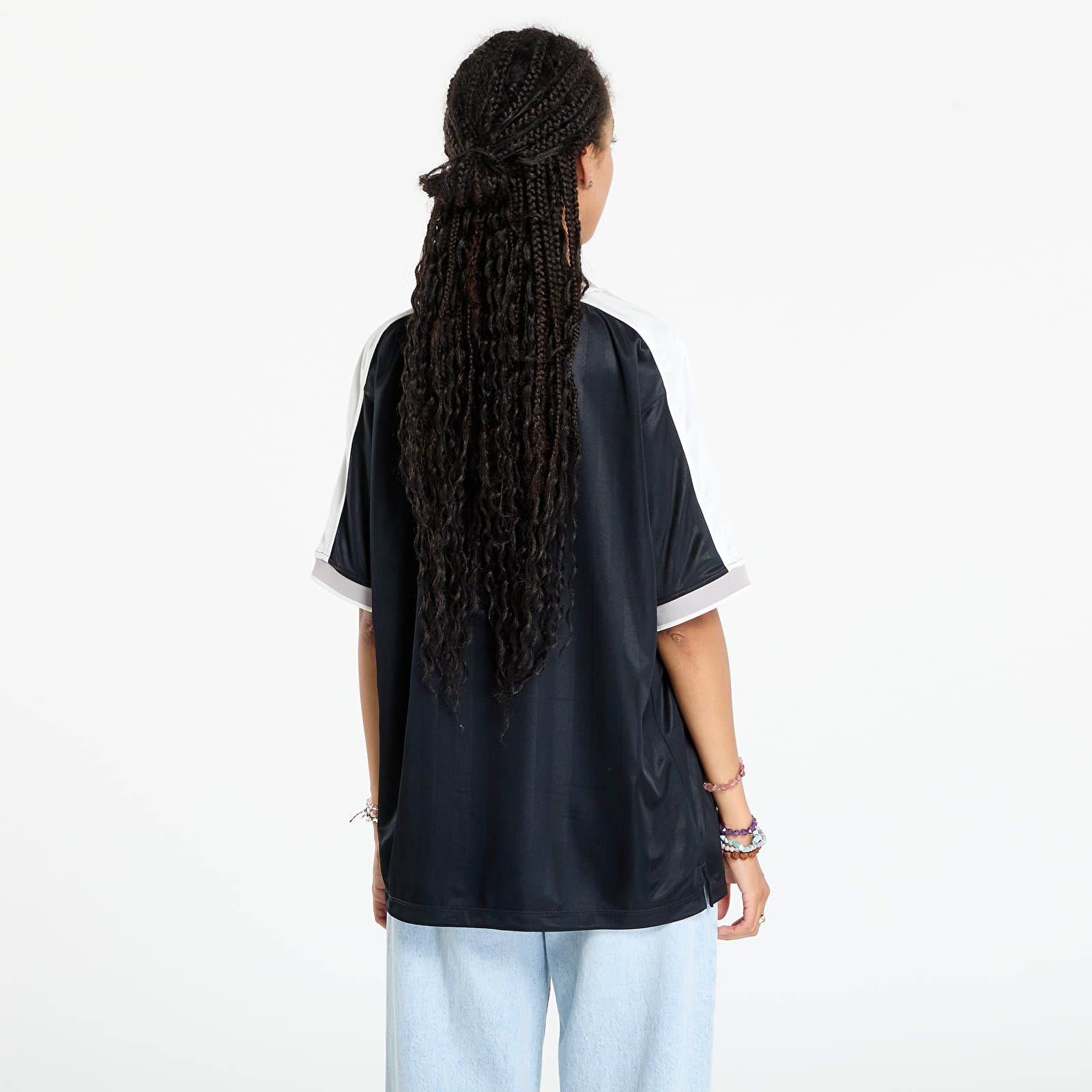 Trikots für Frauen Nike Sportswear Women's V-Neck Jersey Top Black/ Sail/ College Grey/ Sail
