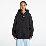 adidas Essentials Oversized Fleece Hoodie Black