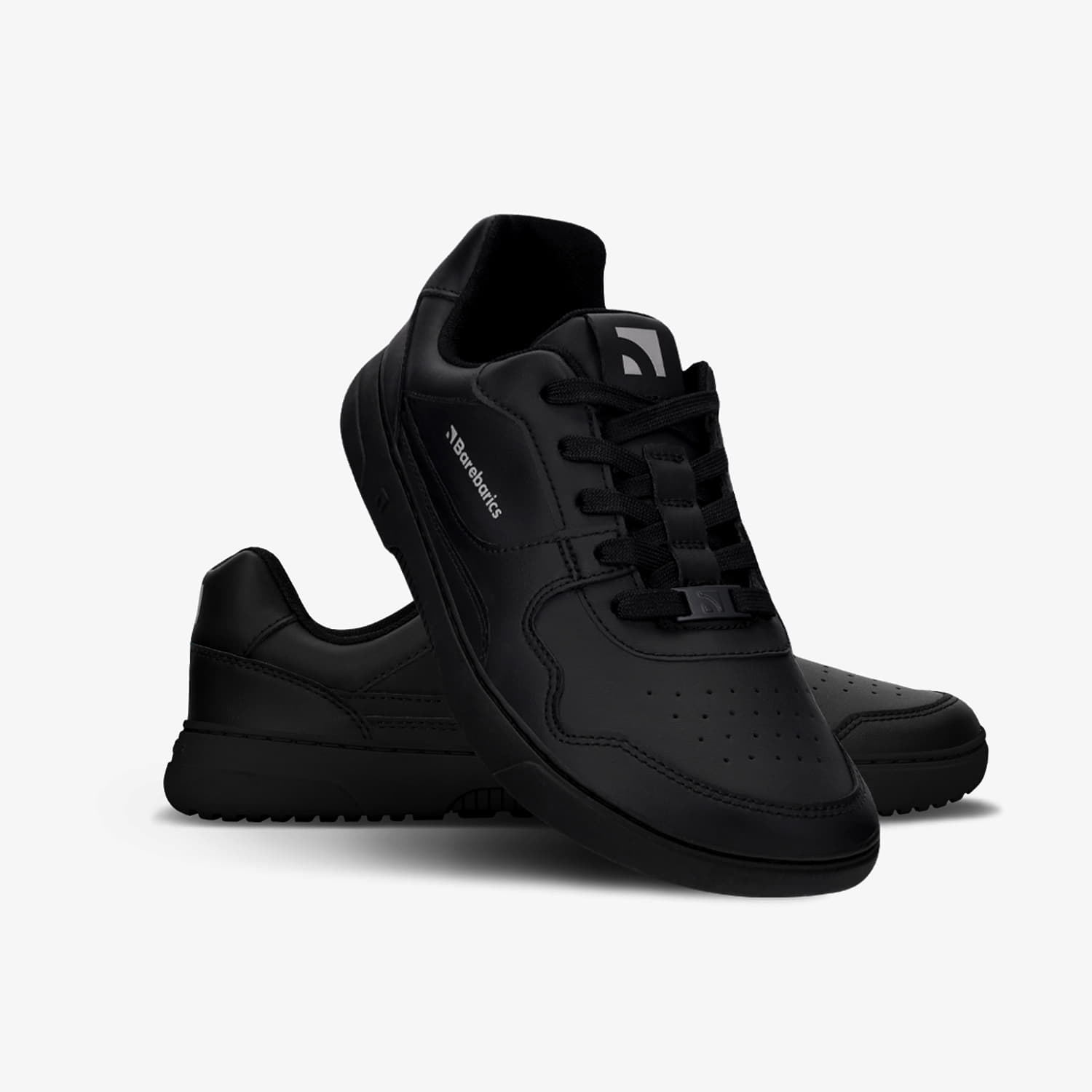 Men's sneakers and shoes Barebarics Zing All Black Leather