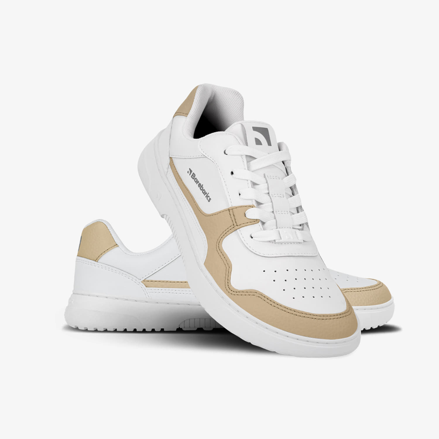 Turnschuhe und Schuhe für Männer Barebarics Zing White & Cream Leather