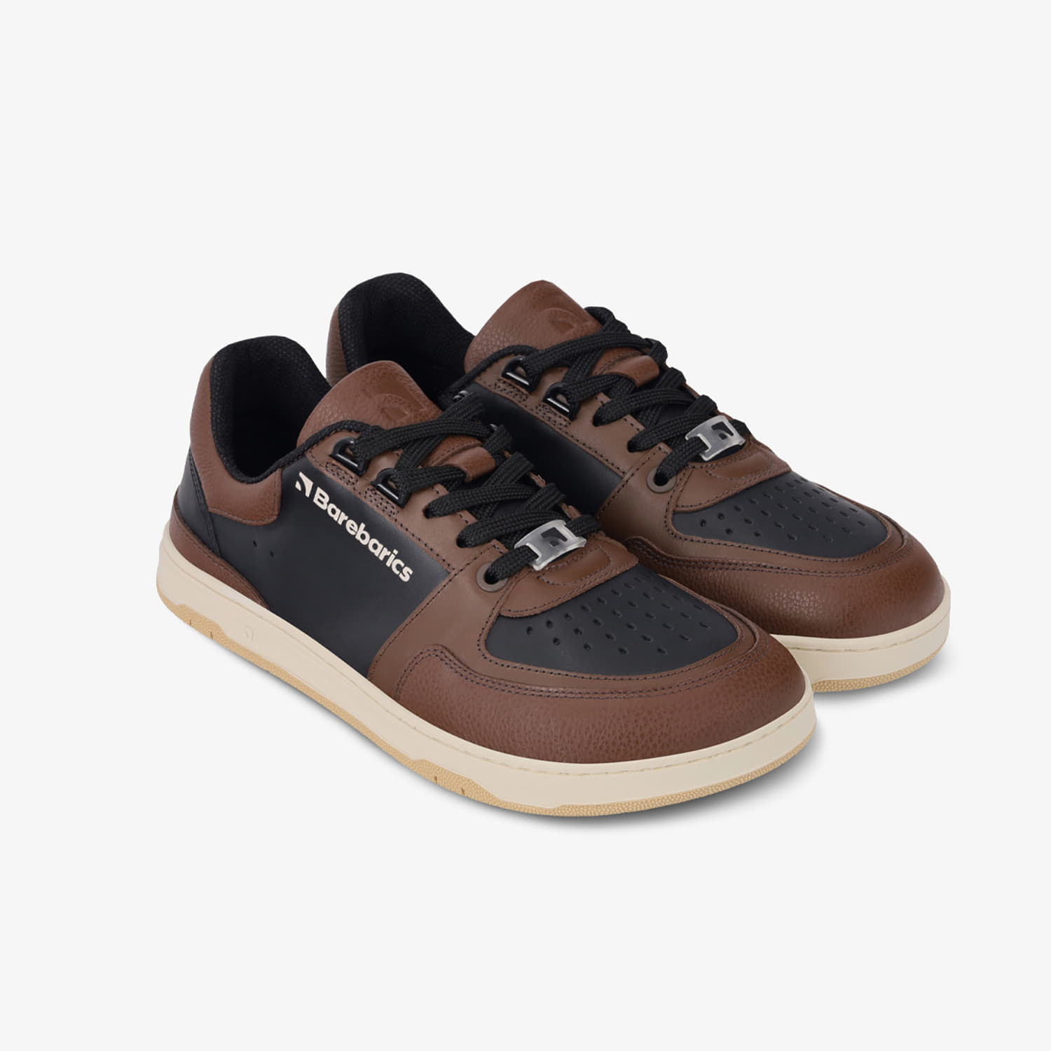 Men's sneakers and shoes Barebarics Wave Black & Dark Brown