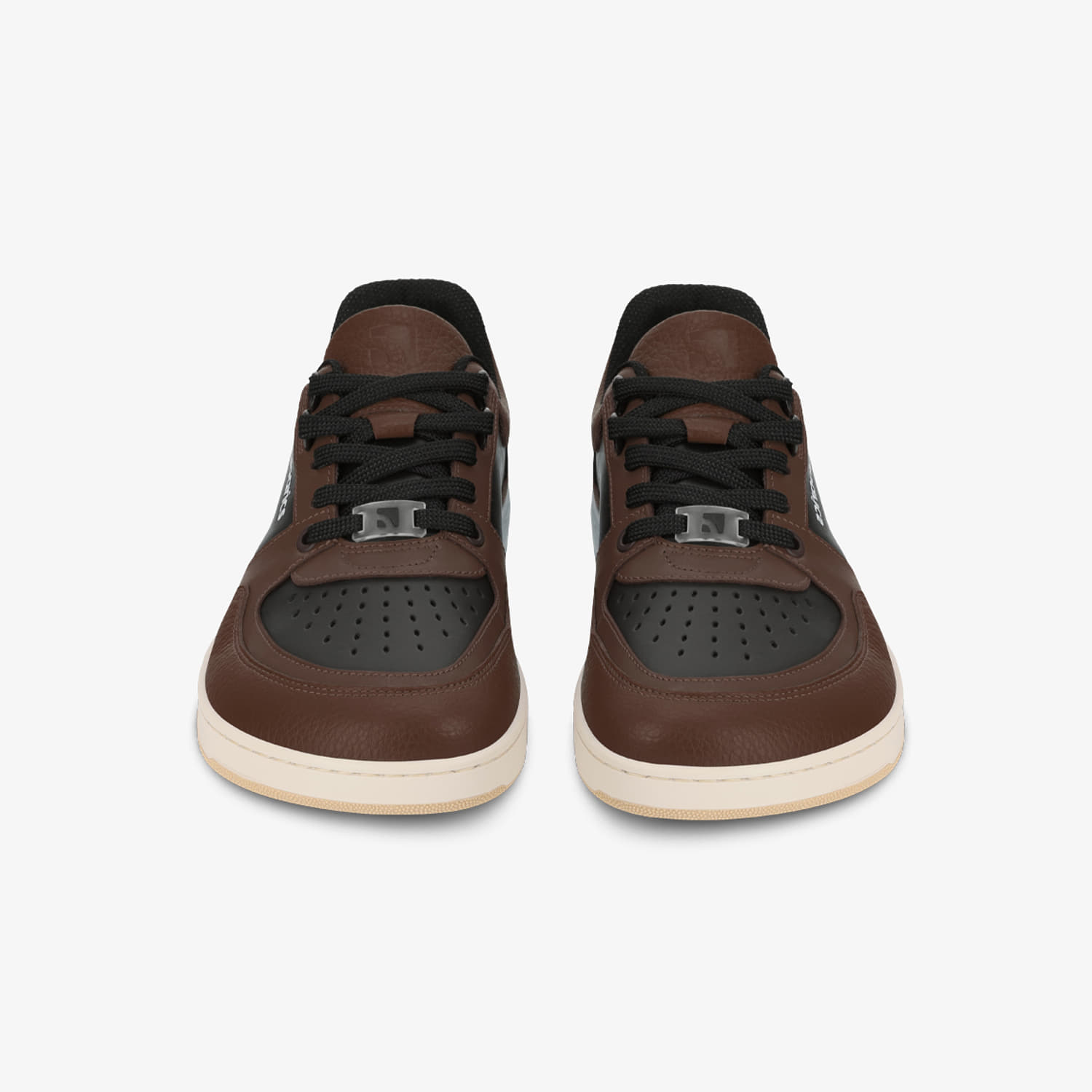Men's sneakers and shoes Barebarics Wave Black & Dark Brown