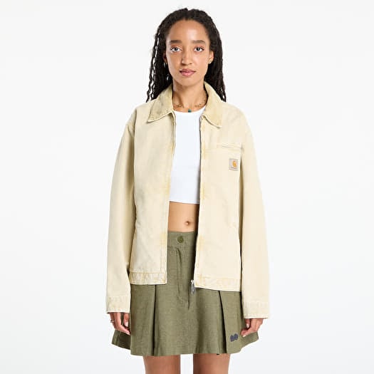 Casaco Carhartt WIP OG Detroit Jacket UNISEX Dusty H Brown Chalk Wash